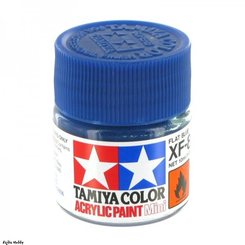 Tamiya #81708 Paint Acrylic Mini XF-8 Flat Blue